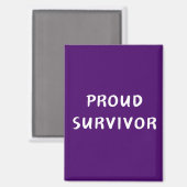 Proud Survivor - Magnet (Vorderseite/Rückseite)