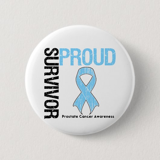 Proud Survivor - Prostatakrebs Button (Vorderseite)