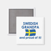 Proud Swedish Grandpa Magnet (Vorderseite/Rückseite)