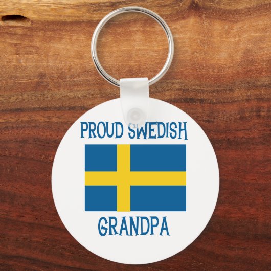 Proud Swedish Grandpa Schlüsselanhänger (Vorderseite)