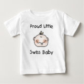 Proud Swiss Baby Baby T-shirt (Vorderseite)