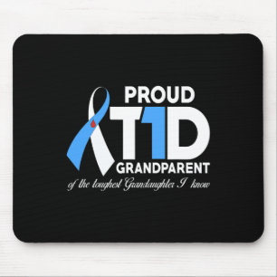 Proud T1D Großeltern von Enkelin Diabetes Aw Mousepad