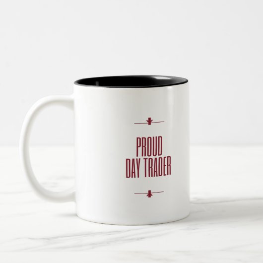 Proud-Tageshändler Zweifarbige Tasse (Links)