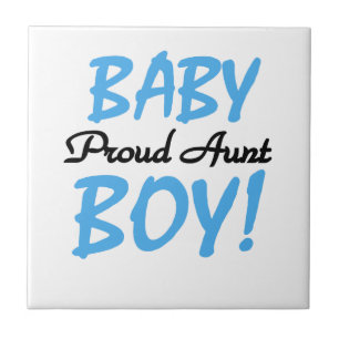 Proud Tante Baby Boy T - Shirt und Geschenke Fliese
