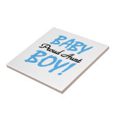 Proud Tante Baby Boy T - Shirt und Geschenke Fliese (Seite)