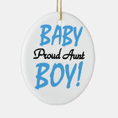 Proud Tante Baby Boy T - Shirt und Geschenke Keramik Ornament (Rechts)