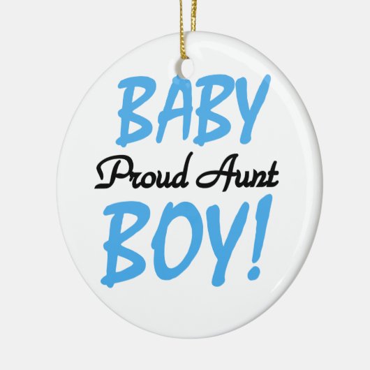 Proud Tante Baby Boy T - Shirt und Geschenke Keramik Ornament (Links)