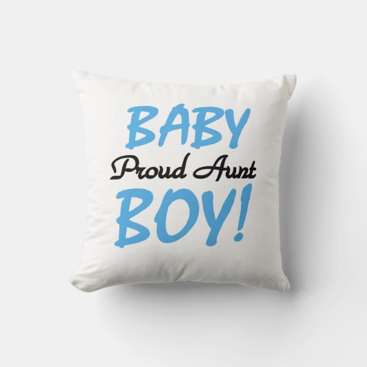 Proud Tante Baby Boy T - Shirt und Geschenke Kissen (Vorderseite)