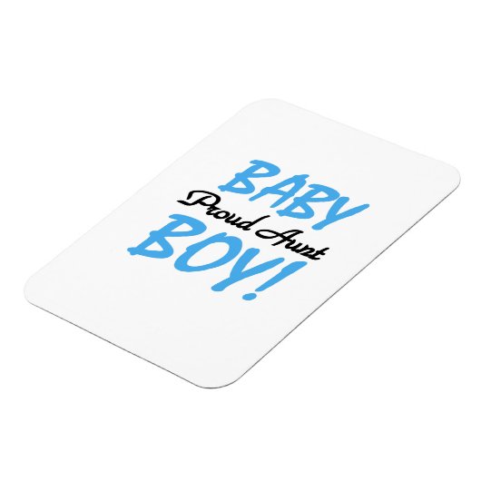 Proud Tante Baby Boy T - Shirt und Geschenke Magnet (Linke Seite)