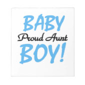 Proud Tante Baby Boy T - Shirt und Geschenke Notizblock (Vorderseite)