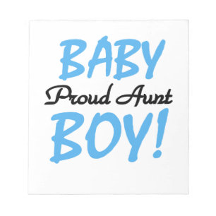 Proud Tante Baby Boy T - Shirt und Geschenke Notizblock