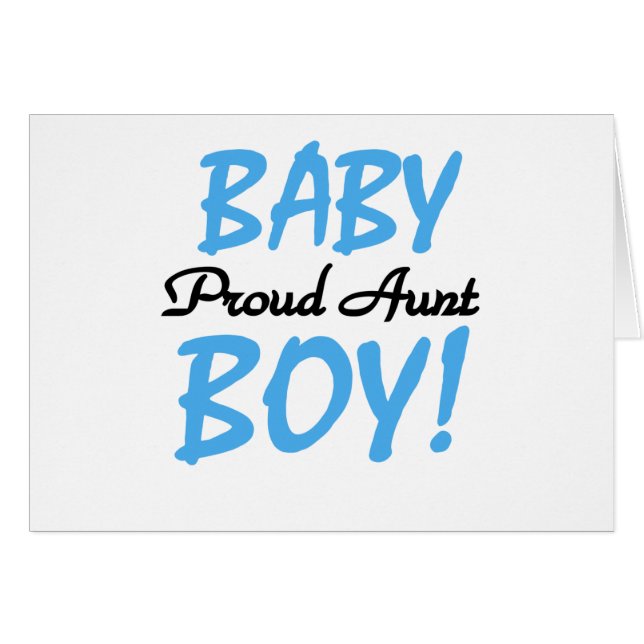 Proud Tante Baby Boy Tshirts und Geschenke (Vorderseite (Horizontal))