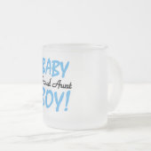 Proud Tante Baby Boy Tshirts und Geschenke Mattglastasse (VorderseiteRechts)