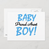 Proud Tante Baby Boy Tshirts und Geschenke Postkarte (Vorne/Hinten)