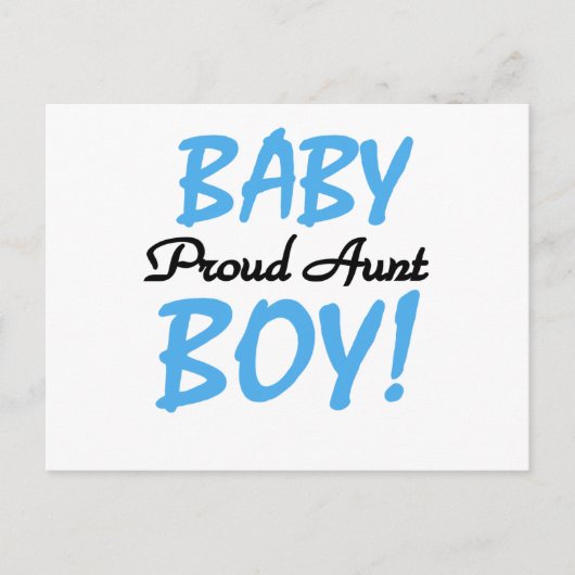 Proud Tante Baby Boy Tshirts und Geschenke Postkarte (Vorderseite)