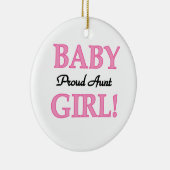Proud Tante Baby Girl T - Shirt und Geschenke Keramikornament (Rechts)