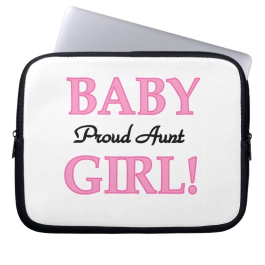 Proud Tante Baby Girl T - Shirt und Geschenke Laptopschutzhülle (Vorderseite)