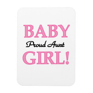 Proud Tante Baby Girl T - Shirt und Geschenke Magnet