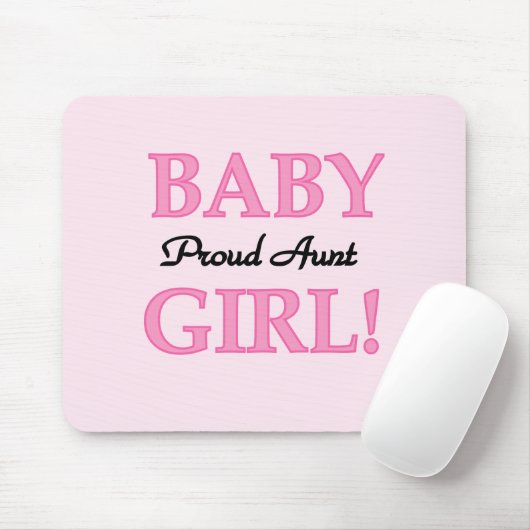 Proud Tante Baby Girl Tshirts und Geschenke Mousepad (Mit Mouse)