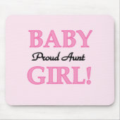 Proud Tante Baby Girl Tshirts und Geschenke Mousepad (Vorne)