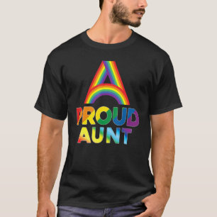 Proud Tante Lgbt Pride Gay Lesbian Regenbogen farb T-Shirt