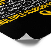 Proud Tante Multiple Sklerose Warrior Poster (Ecke)