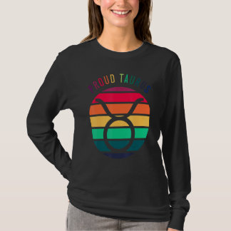 Proud Taurus Symbol Lgbtq Astrologie Zodiac Sign H T-Shirt