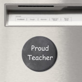 Proud Teacher Chalkboard Design Geschenk Idee Magnet (In Situ (Geschirrspüler))