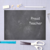 Proud Teacher Chalkboard Design Geschenk Idee Seidenpapier (Handwerk)