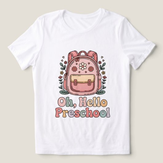 Proud Teacher Women's Hello Preschool Shirt (Design Vorderseite)