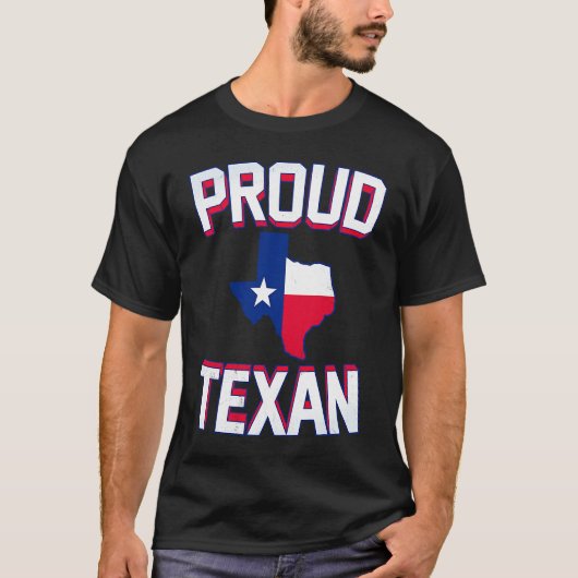 PROUD TEXAN  Texas born state TX hometown pride st T-Shirt (Vorderseite)