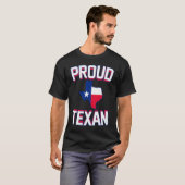 PROUD TEXAN Texas born state TX hometown pride st T-Shirt (Vorne ganz)