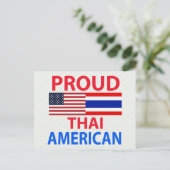 Proud Thai American Postkarte (Stehend Vorderseite)