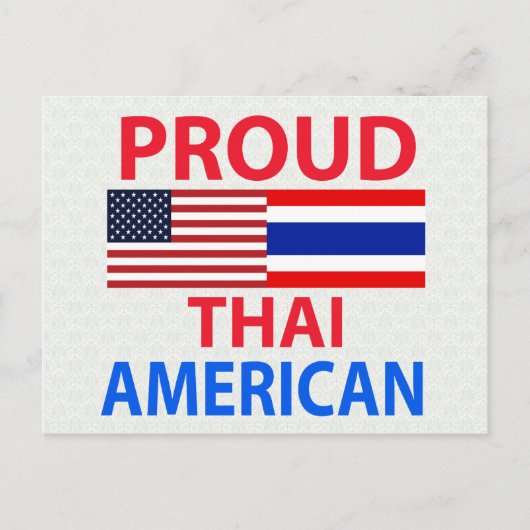Proud Thai American Postkarte (Vorderseite)