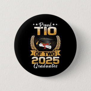 Proud Tio von zwei Cl von 2025 Absolventen Twins G Button
