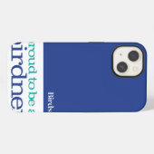 Proud to be a bird nerd iPhone hülle (Rückseite (Horizontal))