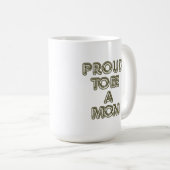 Proud To Be A Mom Mug Kaffeetasse (VorderseiteRechts)