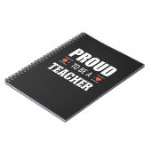 Proud to Be a Teacher – Creative Typography Notizblock (Linke Seite)