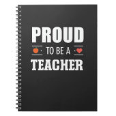 Proud to Be a Teacher – Creative Typography Notizblock (Vorderseite)