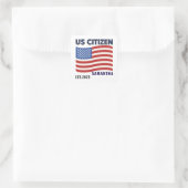 Proud to Be an American – Citizenship Day Quadratischer Aufkleber (Tasche)