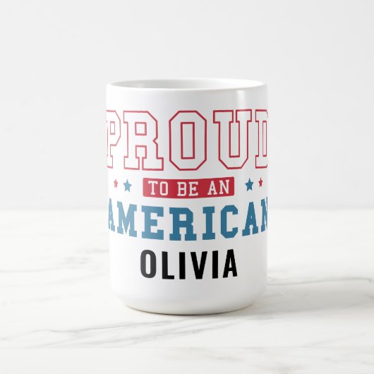 Proud to Be an American –Patriotic Citizenship Day Kaffeetasse (Mittel)