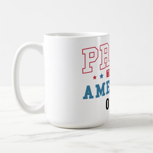 Proud to Be an American –Patriotic Citizenship Day Kaffeetasse (Links)