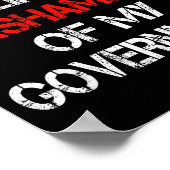 Proud To Be Filino Ashamed Of My Government Funny Poster (Ecke)