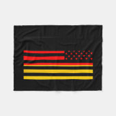 Proud To Be German American Boy Girl Sister German Fleecedecke (Vorderseite (Horizontal))