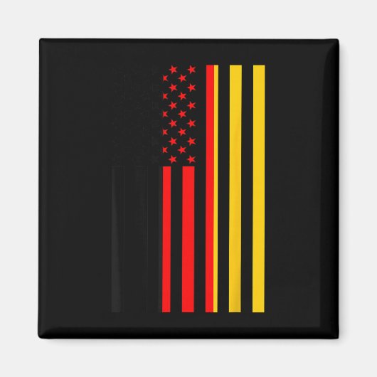 Proud To Be German American Boy Girl Sister German Magnet (Vorne)