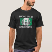 Proud to be Nigerian Flag Dog Lover Nigeria Roots T-Shirt (Vorderseite)