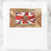Proud to have served......UK Rechteckiger Aufkleber (Tasche)