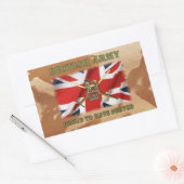 Proud to have served......UK Rechteckiger Aufkleber (Umschlag)