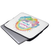 Proud to Who I Am Rainbow Art Self Love Pride Gift Laptopschutzhülle (Vorne Knopf)