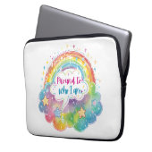 Proud to Who I Am Rainbow Art Self Love Pride Gift Laptopschutzhülle (Vorderseite Links)